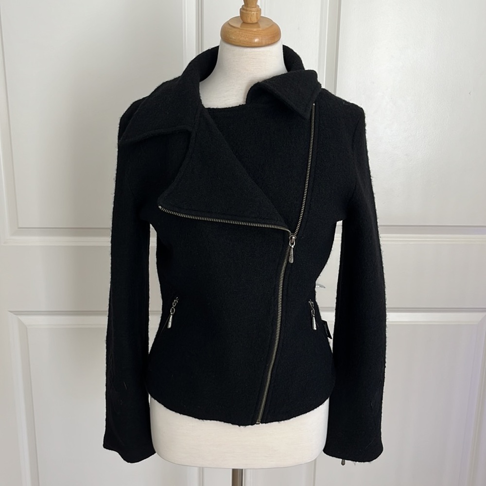 Genuine HarleyDavidson Wool Biker Jacket Size Small Gem